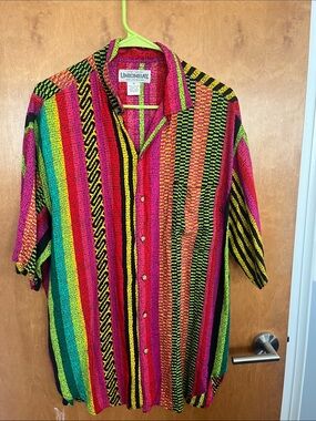 Unionbay Vintage Men’s Multicolor Stripe Button-Up Shirt